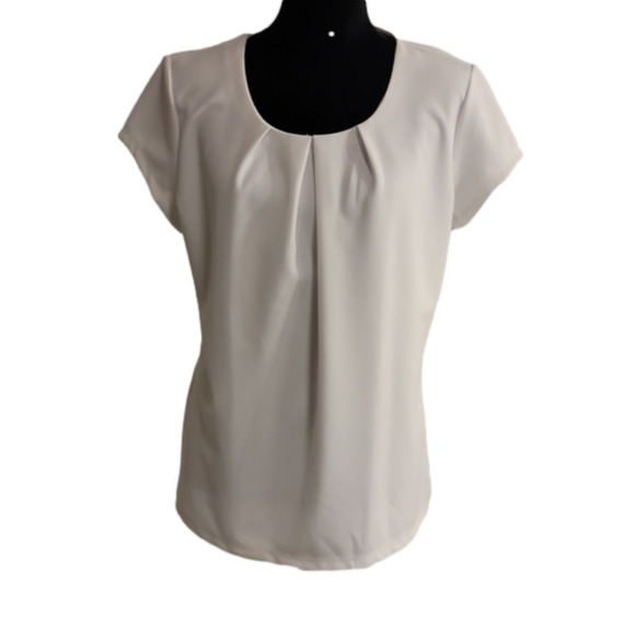 Liz Claiborne Tops - Liz Claiborne Texture Tee Womens Crew Neck Short Sleeve Blouse size large
